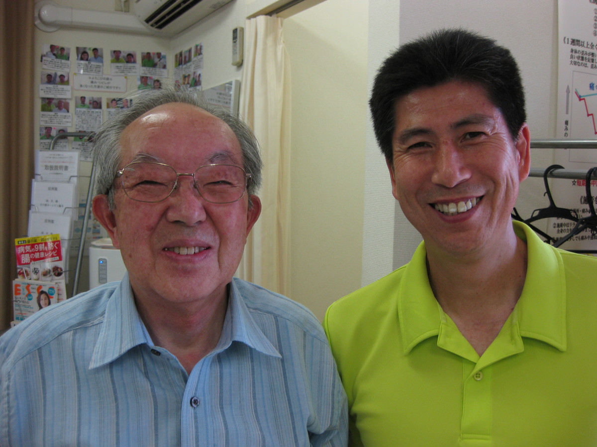 町田市の整体院　３～４年前に脊柱管狭搾症と診断されて、１～２年整形外科に通っていたが一向に良くならないNさん。それが当院に約２週間で１１回施術を受けたところ劇的に改善